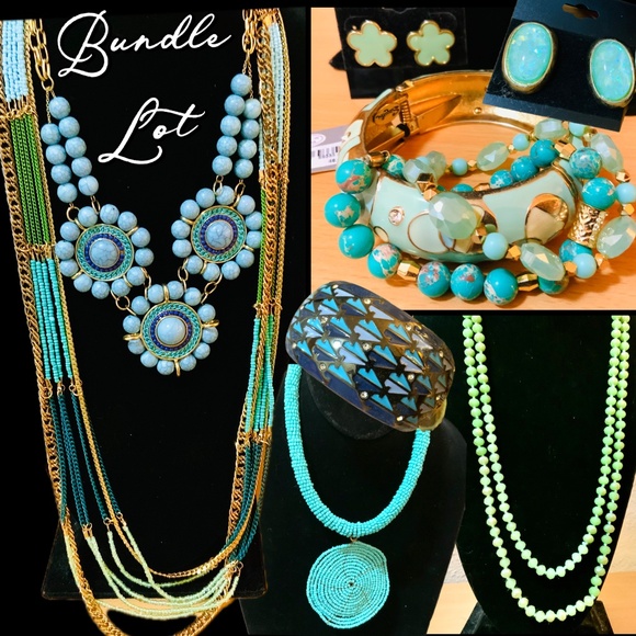 Mixed Jewelry Lot FASHION JEWELRY  Vintage 1980-2000’s Stone-Santa Fe Never Worn - Picture 1 of 16